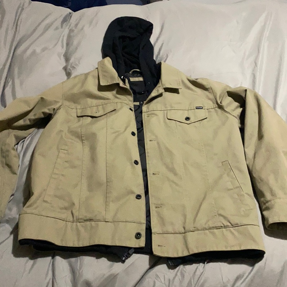 Hurley, winter coat with built in sweatshirt